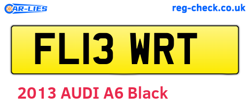 FL13WRT are the vehicle registration plates.