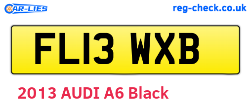 FL13WXB are the vehicle registration plates.