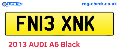 FN13XNK are the vehicle registration plates.