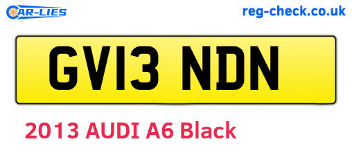 GV13NDN are the vehicle registration plates.