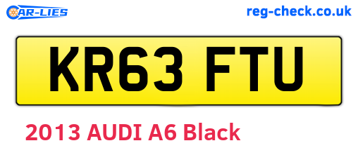 KR63FTU are the vehicle registration plates.