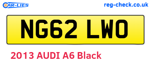 NG62LWO are the vehicle registration plates.