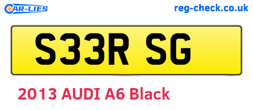 S33RSG are the vehicle registration plates.