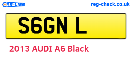 S6GNL are the vehicle registration plates.