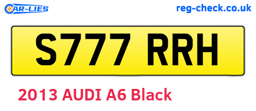 S777RRH are the vehicle registration plates.