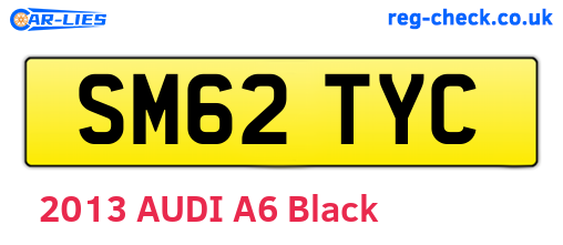 SM62TYC are the vehicle registration plates.