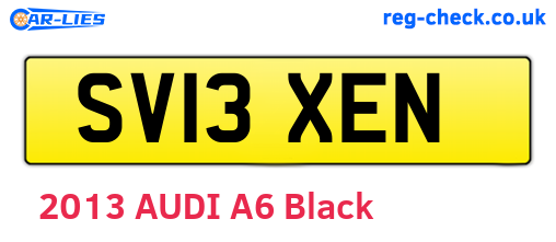 SV13XEN are the vehicle registration plates.