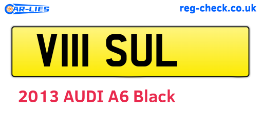 V111SUL are the vehicle registration plates.