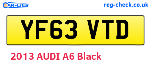 YF63VTD are the vehicle registration plates.