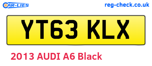 YT63KLX are the vehicle registration plates.