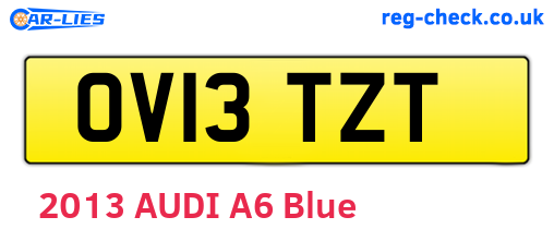 OV13TZT are the vehicle registration plates.