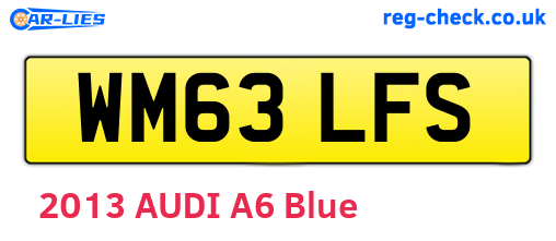 WM63LFS are the vehicle registration plates.