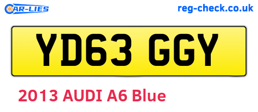 YD63GGY are the vehicle registration plates.