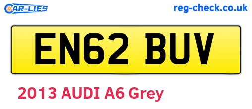 EN62BUV are the vehicle registration plates.