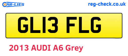 GL13FLG are the vehicle registration plates.