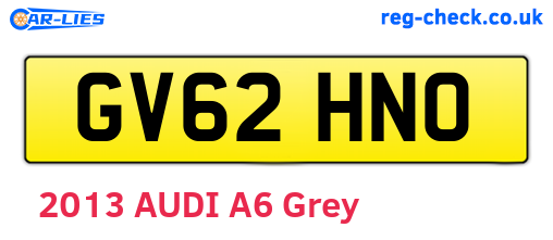 GV62HNO are the vehicle registration plates.