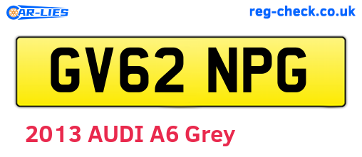 GV62NPG are the vehicle registration plates.
