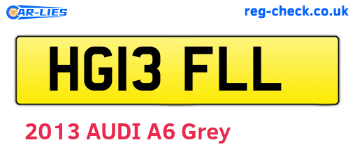 HG13FLL are the vehicle registration plates.