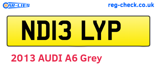 ND13LYP are the vehicle registration plates.