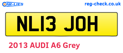NL13JOH are the vehicle registration plates.