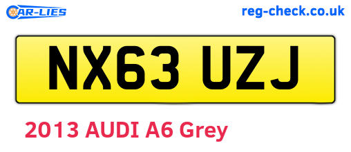 NX63UZJ are the vehicle registration plates.