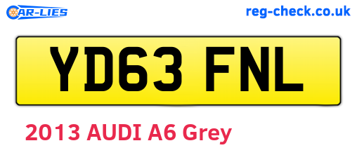 YD63FNL are the vehicle registration plates.
