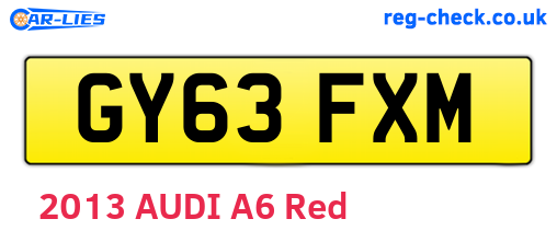 GY63FXM are the vehicle registration plates.