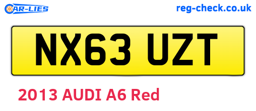 NX63UZT are the vehicle registration plates.