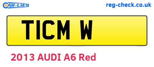 T1CMW are the vehicle registration plates.