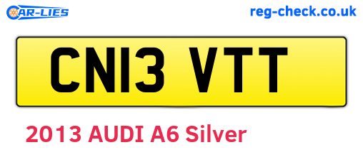 CN13VTT are the vehicle registration plates.
