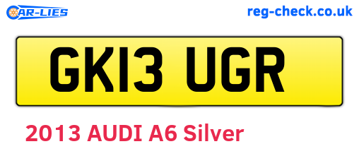 GK13UGR are the vehicle registration plates.