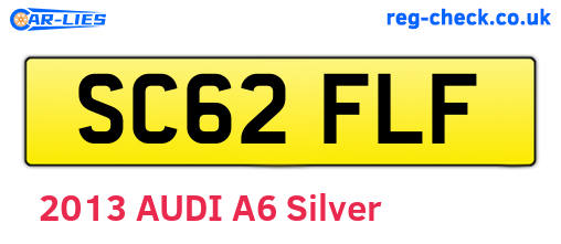SC62FLF are the vehicle registration plates.