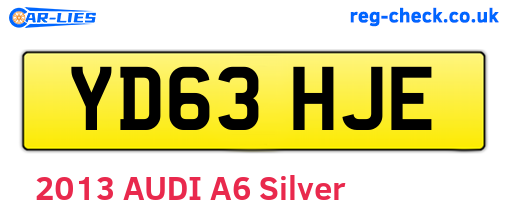 YD63HJE are the vehicle registration plates.