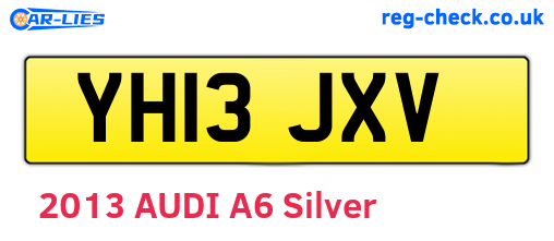 YH13JXV are the vehicle registration plates.