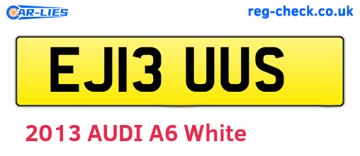 EJ13UUS are the vehicle registration plates.