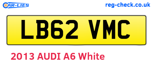 LB62VMC are the vehicle registration plates.