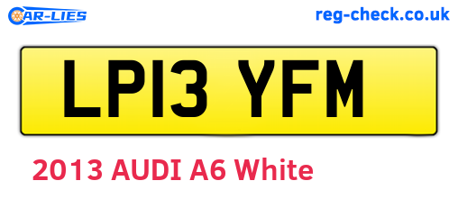 LP13YFM are the vehicle registration plates.