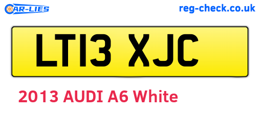 LT13XJC are the vehicle registration plates.