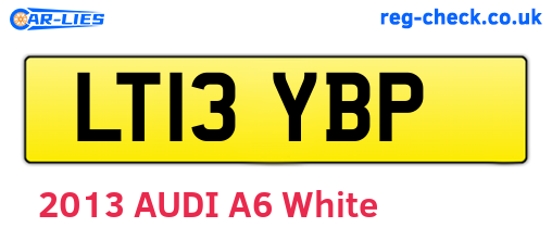 LT13YBP are the vehicle registration plates.