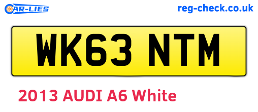 WK63NTM are the vehicle registration plates.