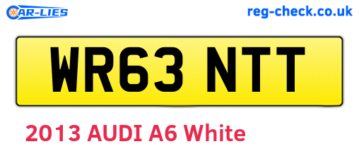 WR63NTT are the vehicle registration plates.