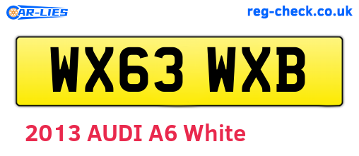 WX63WXB are the vehicle registration plates.