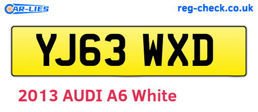 YJ63WXD are the vehicle registration plates.
