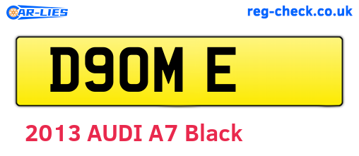 D9OME are the vehicle registration plates.