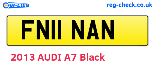 FN11NAN are the vehicle registration plates.