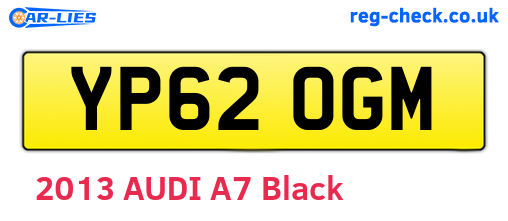 YP62OGM are the vehicle registration plates.