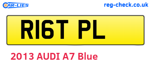 R16TPL are the vehicle registration plates.