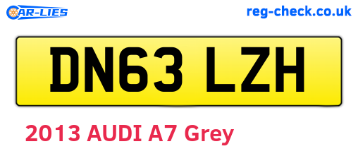 DN63LZH are the vehicle registration plates.