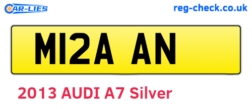 M12AAN are the vehicle registration plates.
