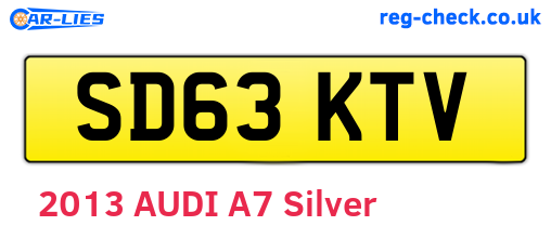 SD63KTV are the vehicle registration plates.
